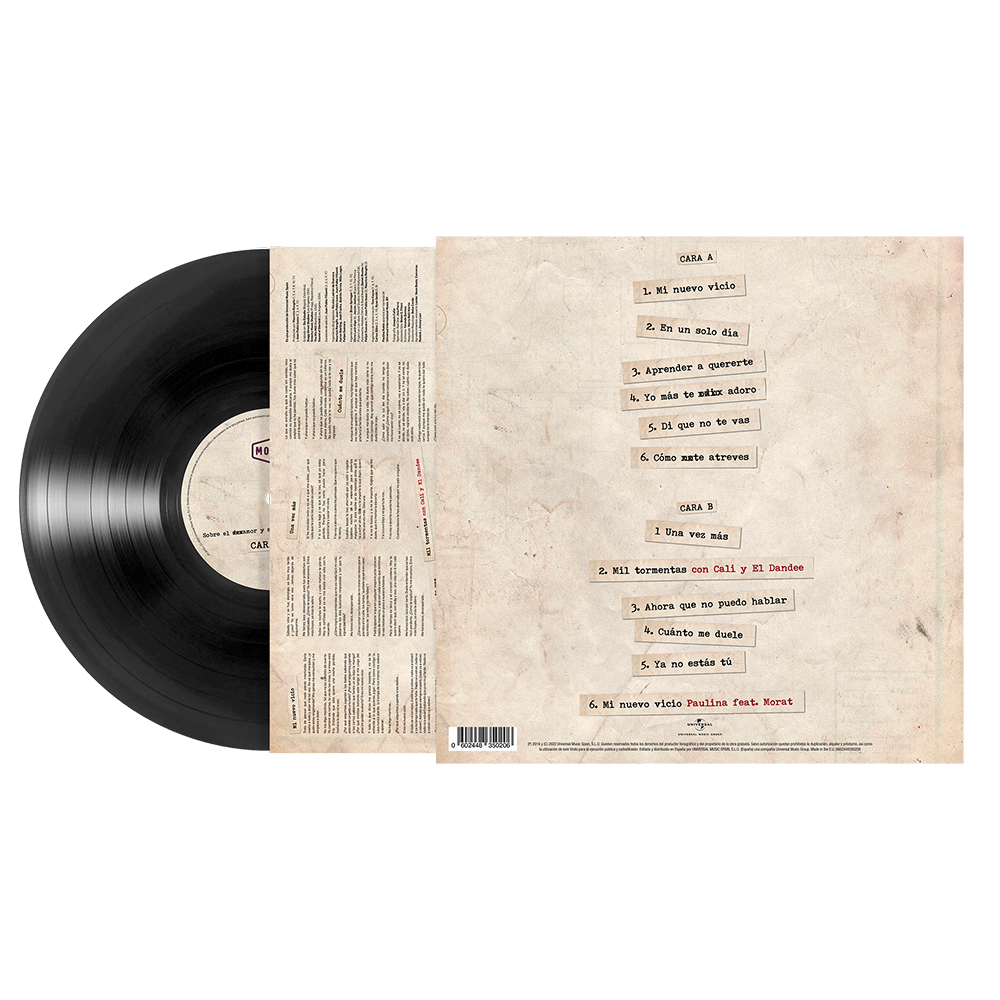 Sobre El Amor Y Sus Efectos Secundarios 1LP Vinyl Back